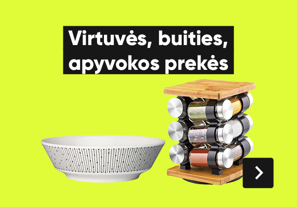 Virtuvės, buities, apyvokos prekės