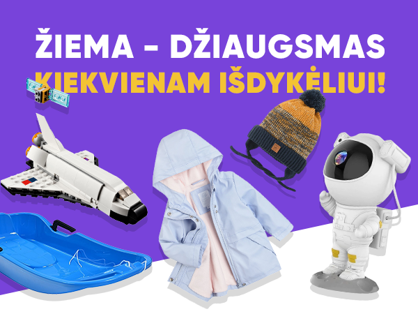 Žiema - džiaugsmas kiekvienam išdykėliui!