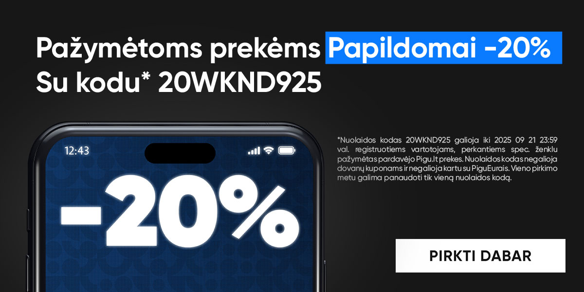 Papildoma -20%