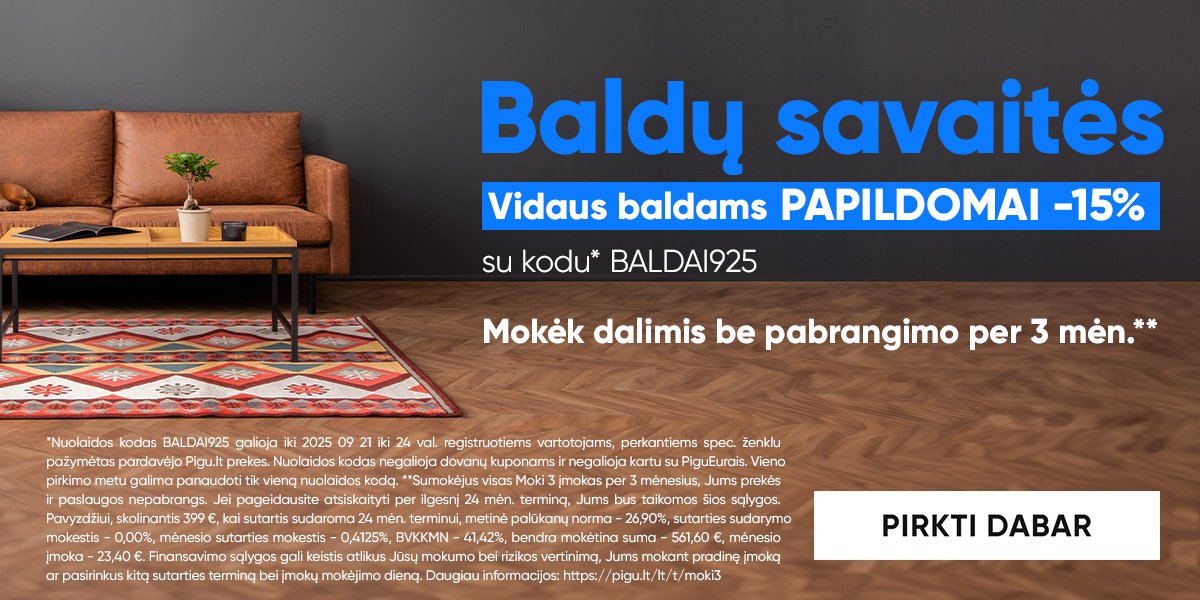 Baldų savaitės – atnaujink namus stilingai!