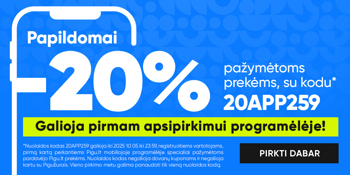 Nori sutaupyti -20%? 