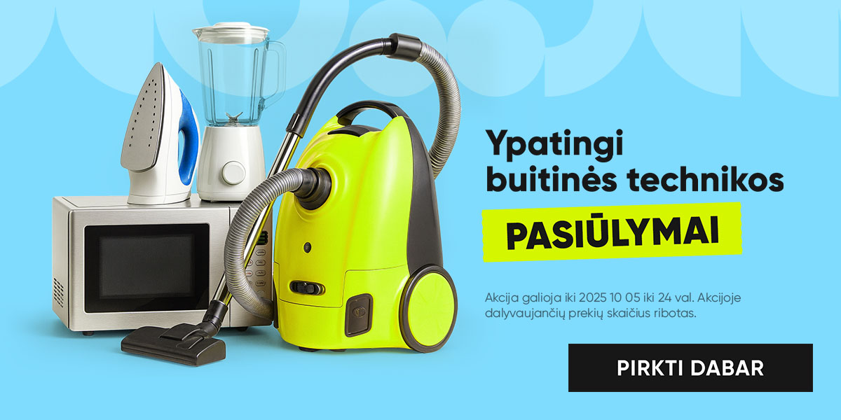 Ypatingi buitinės technikos pasiūlymai