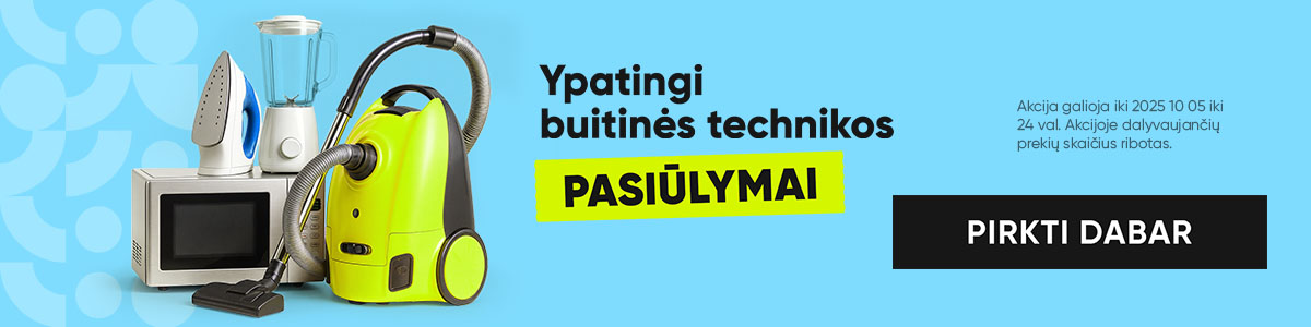 Ypatingi buitinės technikos pasiūlymai