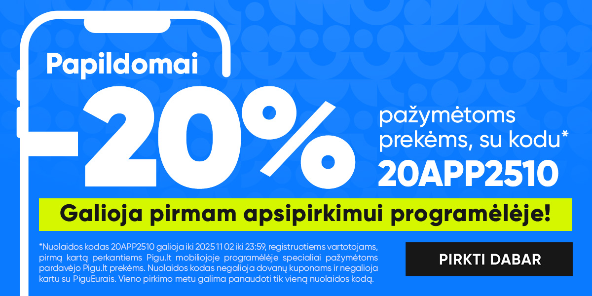 Nori sutaupyti -20%? 