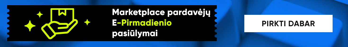 Marketplace pardavėų E-Pirmadienio pasiūlymai