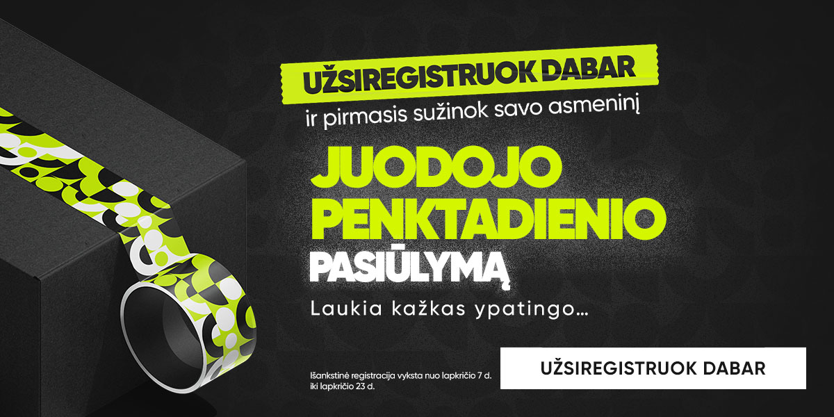 Išankstinės juodojo penktadienio pasiūlymas