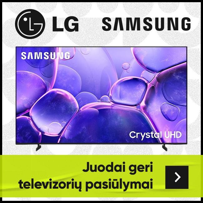 Juodai geri televizorių pasiūlymai