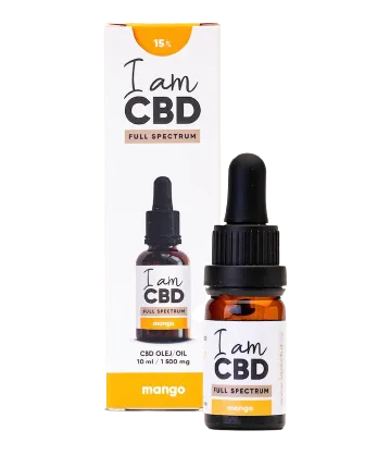 I am CBD Full Spectrum CBD olej 15% s mangovou příchutí 10 ml | Pilulka.cz