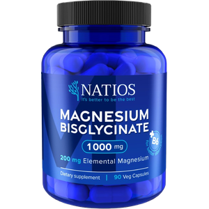 NATIOS Magnesium Bisglycinate + B6 90 kapslí