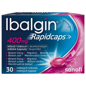 IBALGIN Rapidcaps 400 mg 30 měkkých tobolek
