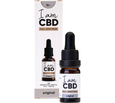 I AM CBD Full Spectrum CBD konopný olej 15% original 10 ml