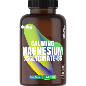 DAILY Calming Magnesium Bisglycinate + B6 180 kapslí
