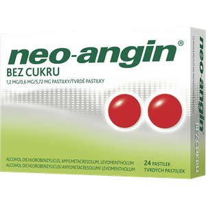 NEO‑ANGIN bez cukru 24 pastilek