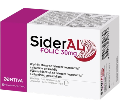SIDERAL Folic 30mg, 20 sáčků