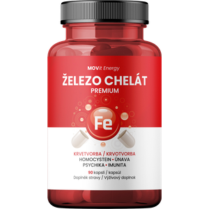 MOVIT ENERGY Železo Chelát Premium 90 kapslí