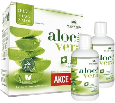 PHARMA ACTIV AloeVeraLife šťáva z aloe 99.7% 2 x 1000 ml