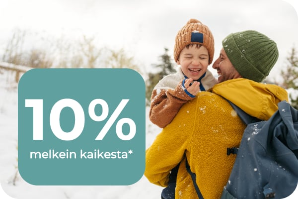 10% melkein kaikesta