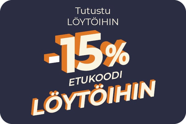 15% löytöihin