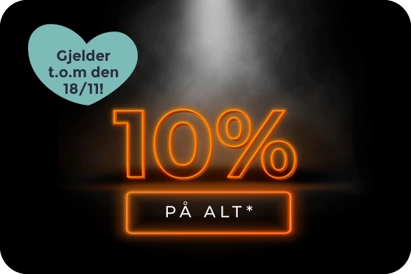 10% på alt*