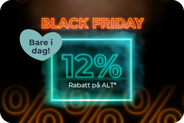 Black week start - 10% på alt*