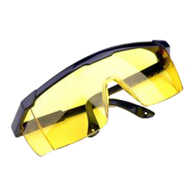 Amber Safety Glasses – Euro Protective Eyewear for Industrial & Construction Use