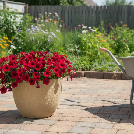 Large Poly Deco Flower Pot