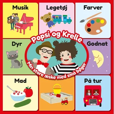 Image of Popsi og Krelle: Min store æske med små bøger
