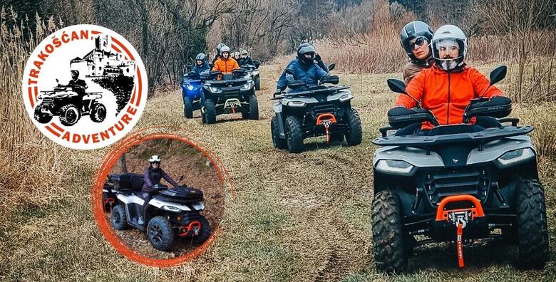 QUAD adrenalinska tura po nezaboravnim krajolicima Trakošćana za 2 osobe uz uključenu opremu i vodiča u organizaciji Trakošćan Adventure