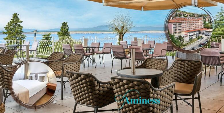 EARLY BOOKING - proljeće u šarmantnom hotelu s prekrasnim pogledom na more uz 2 noćenja s polupansionom za 2 osobe i 1 dijete u Mediteran Hotelu by Aminess 3*