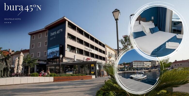 Jesenski odmor u Hotelu Bura 45°N 4* - 2 noćenja s doručkom za 2 osobe + GRATIS paket za 1 dijete do 6,99 godina u sobi s prekrasnim pogledom na more