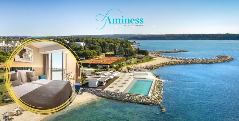 PREDSEZONA 2025. - obiteljski odmor u Hotelu Maestral 4* by Aminess, Novigrad - 2 noćenja s polupansionom za 2 odraslih i 1 dijete uz korištenje bazena, fitnessa i igraonice