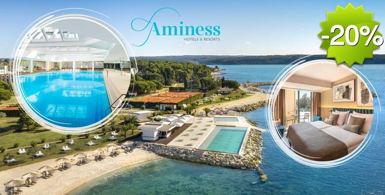 EARLY BOOKING 2025. - obiteljski odmor u Hotelu Maestral 4* by Aminess, Novigrad - 2 noćenja s polupansionom za 2 odraslih i 1 dijete uz korištenje bazena, fitnessa i igraonice