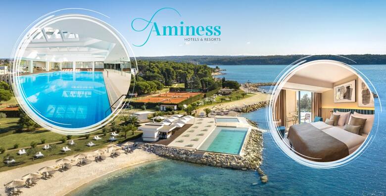 FIRST MINUTE CIJENA Hotel Maestral 4* by Aminess, Novigrad - 2 noćenja s polupansionom za 2 odraslih i do 2 djece uz korištenje bazena, fitnessa, gaming sobe