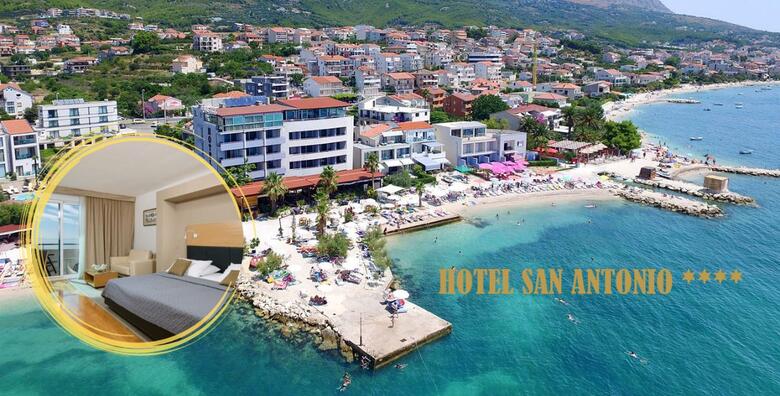 PODSTRANA, SPLIT - 1 ili više noćenja s doručkom za 2 osobe u Deluxe sobi s hidromasažnom kadom ili jacuzzijem u Hotelu San Antonio 4* tik do mora