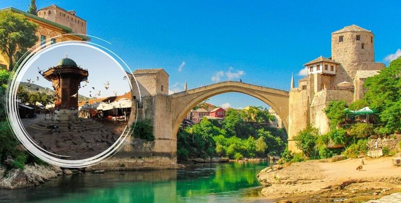 SARAJEVO I MOSTAR - 2 noćenja s doručkom u hotelu 3* uz razgled Baščaršije i Starog mosta te ostalih povijesnih znamenitosti