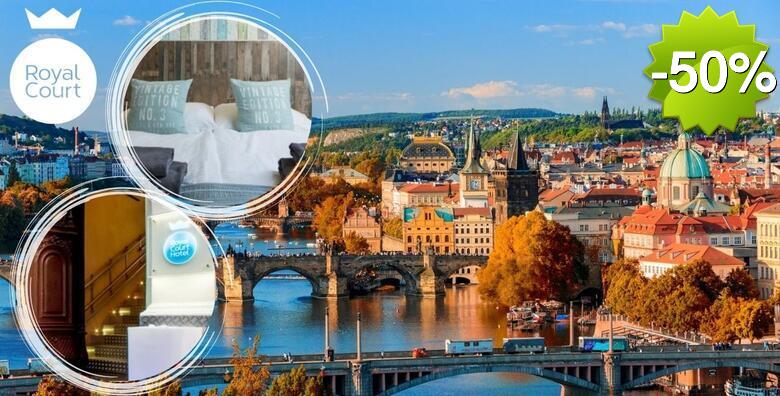 PRAG - uživajte u bajkovitom i živahnom gradu uz 2 ili 3 noćenja + GRATIS paket za 1 dijete do 1,99 godina u Prague Royal Court Hotelu 4*