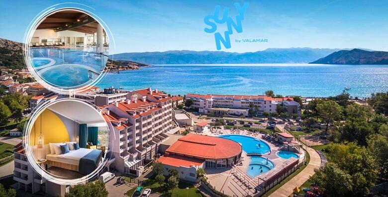 FIRST MINUTE - Sunny Baška Hotel by Valamar, ex. Corinthia - 2 noćenja s doručkom & brunchom i večerom za 2 ili 4 osobe i do 3 djece, korištenje vanjskog i unutarnjeg bazena