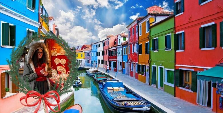 ADVENT Venecija i otoci Lagune - posjetite grad gondola i razgledajte otoke Murano i Burano uz 1 noćenje s doručkom u hotelu 3*