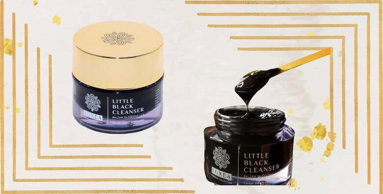 LITTLE BLACK CLEANSER - balzam za čišćenje lica sa kavijarom, zlatom i aktivnim ugljenom hrvatskog brenda Luxea