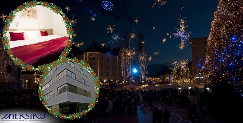 ADVENT U LJUBLJANI - ne propustite božićnu atmosferu u predivnom povijesnom gradiću uz 1 ili više noći s doručkom za dvoje i 1 dijete u Hotelu Meksiko 3* u centru Ljubljane