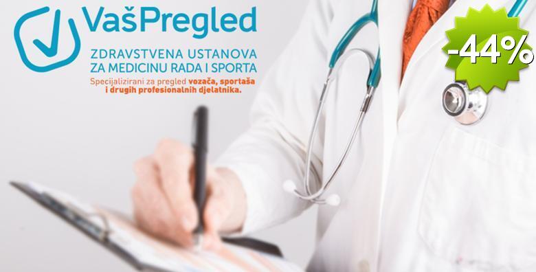 AKCIJA - liječnički pregled za vozačku dozvolu kategorije B, BE, A, AM, A1 ili A2 u Ustanovi za zdravstvenu skrb Vaš pregled