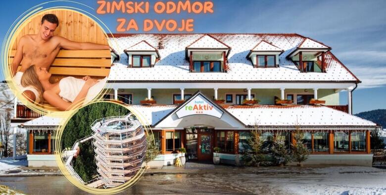 ZIMSKI ODMOR ZA DVOJE, Hotel reAktiv 3* - 1 ili više noćenja s doručkom uz posjet hotelskoj sauni u trajanju od 2 sata te večeru u restoranu Gorska Reka