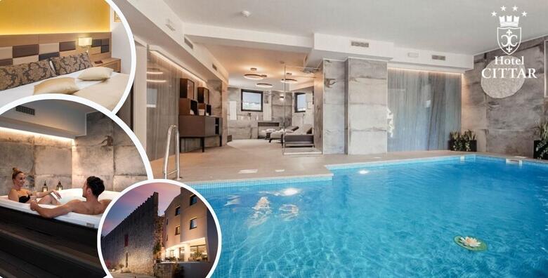 WELLNESS U ISTRI - 1 ili 2 noći za 2 osobe s doručkom uz korištenje wellnessa i 1x masažom leđa od 20 min u luksuznom Hotelu Cittar 4*