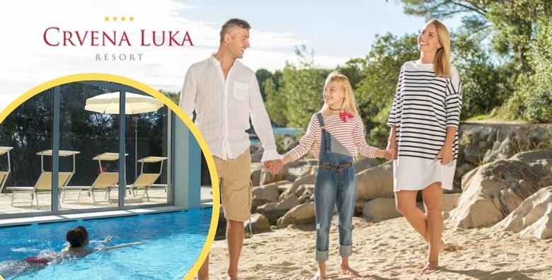 EARLY BOOKING LJETOVANJE Crvena Luka Resort 4* - 7 noćenja za do 2 ili 3 odrasle osobe i 1 dijete u sobi po izboru uz korištenje unutarnjeg bazena, fitnessa i gaming sobe