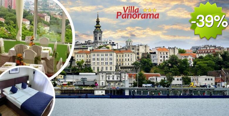 BEOGRAD - 2 noćenja s doručkom za dvoje i 1 dijete do 5,99 godina u Hotelu Villa Panorama 3* uz nezaboravan pogled na cijeli južni Beograd