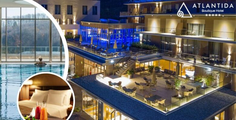 KRATKI BOOKING Atlantida Boutique Hotel 5*, Rogaška Slatina - wellness opuštanje uz 2 noćenja s polupansionom za dvoje uz kupanje u bazenima te korištenje sauna