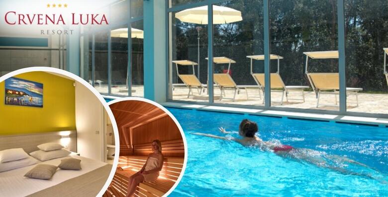 Crvena Luka Resort 4*, Biograd na Moru - 2 ili 3 noćenja s polupansionom za do 4 odraslih i 2 djece uz neograničeno korištenje unutarnjeg grijanog bazena, saune i fitnessa