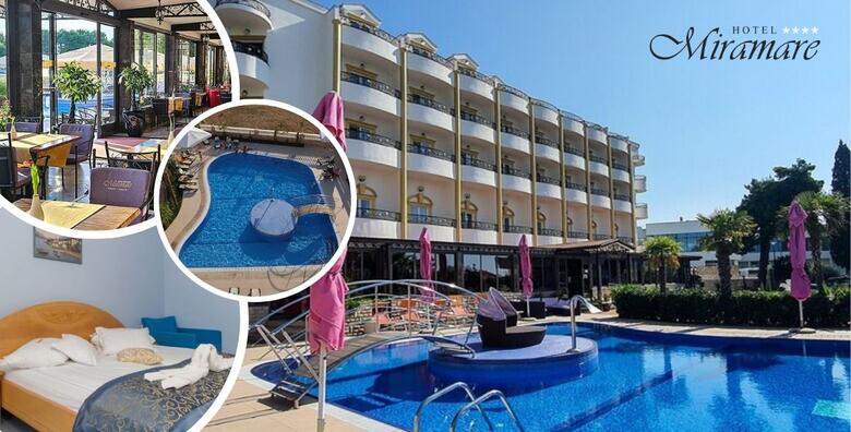 EARLY BOOKING Hotel Miramare 4* - sunčani dani u Vodicama uz 7 noćenja s polupansionom za 2 odrasle osobe i do 2 djece uz korištenje vanjskog bazena i teretane