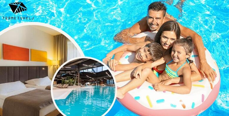 TERME TUHELJ - ljetni odmor u Hotelu Well 4* uz 2 noćenja s polupansionom za 2 osobe + GRATIS paket za 2 djece uz bazene Vodenog planeta, saune i animacijski program