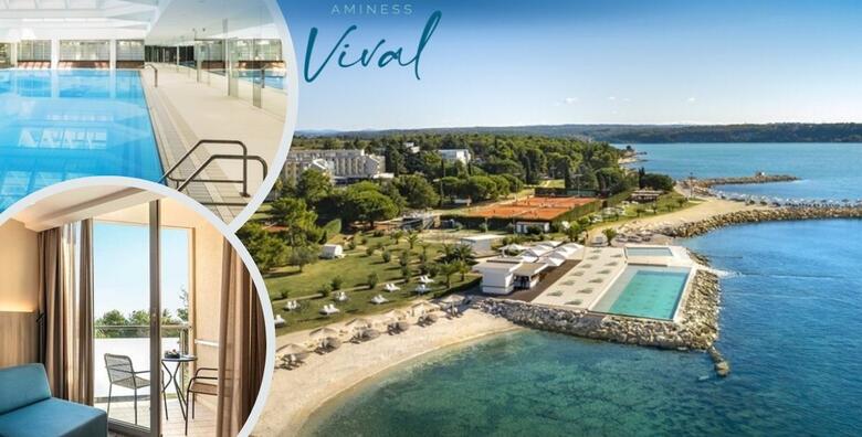 POSEBNA PONUDA! Ljetovanje u Aminess Vival Maestral Hotelu 4*, Novigrad!2 noćenja s polupansionom za 2 odraslih i 1 dijete uz korištenje bazena i igraonice